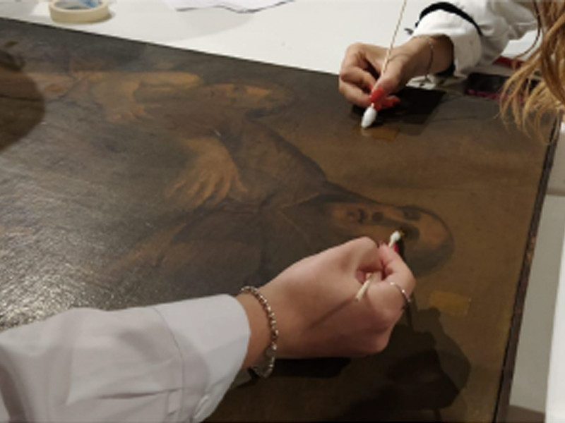 Scheda tecnica di restauro del dipinto su tela: San Pietro d’Alcantara