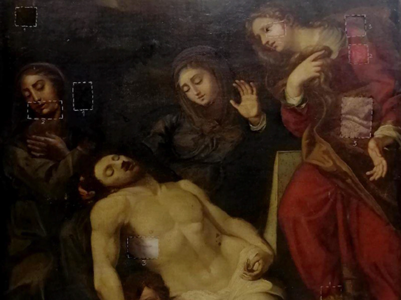 Il dipinto di autore sconosciuto, conservato nella chiesa di San Gregorio dei Muratori (RM) e datato XVII secolo, è al centro di una controversia circa l’identificazione del soggetto e la conseguente attribuzione del nome.